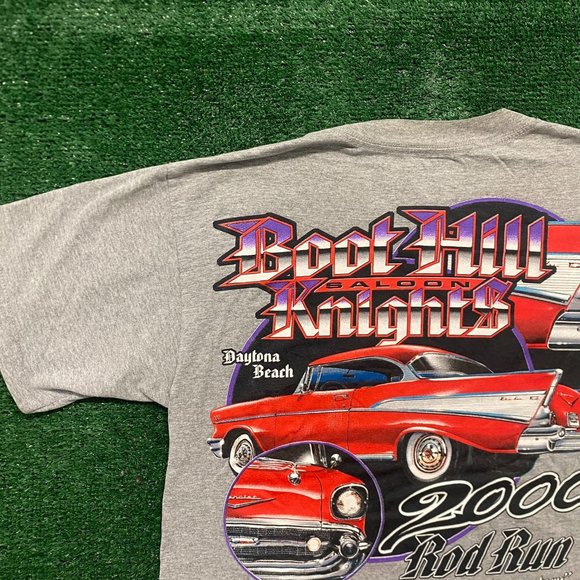 Vintage Y2K Boot Hill Saloon Hot Rods Essential Punk Tee - Picture 2 of 7